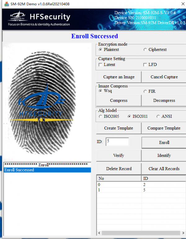 Portable Fingerprint scanner