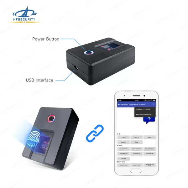 Wireless fingerprint reader
